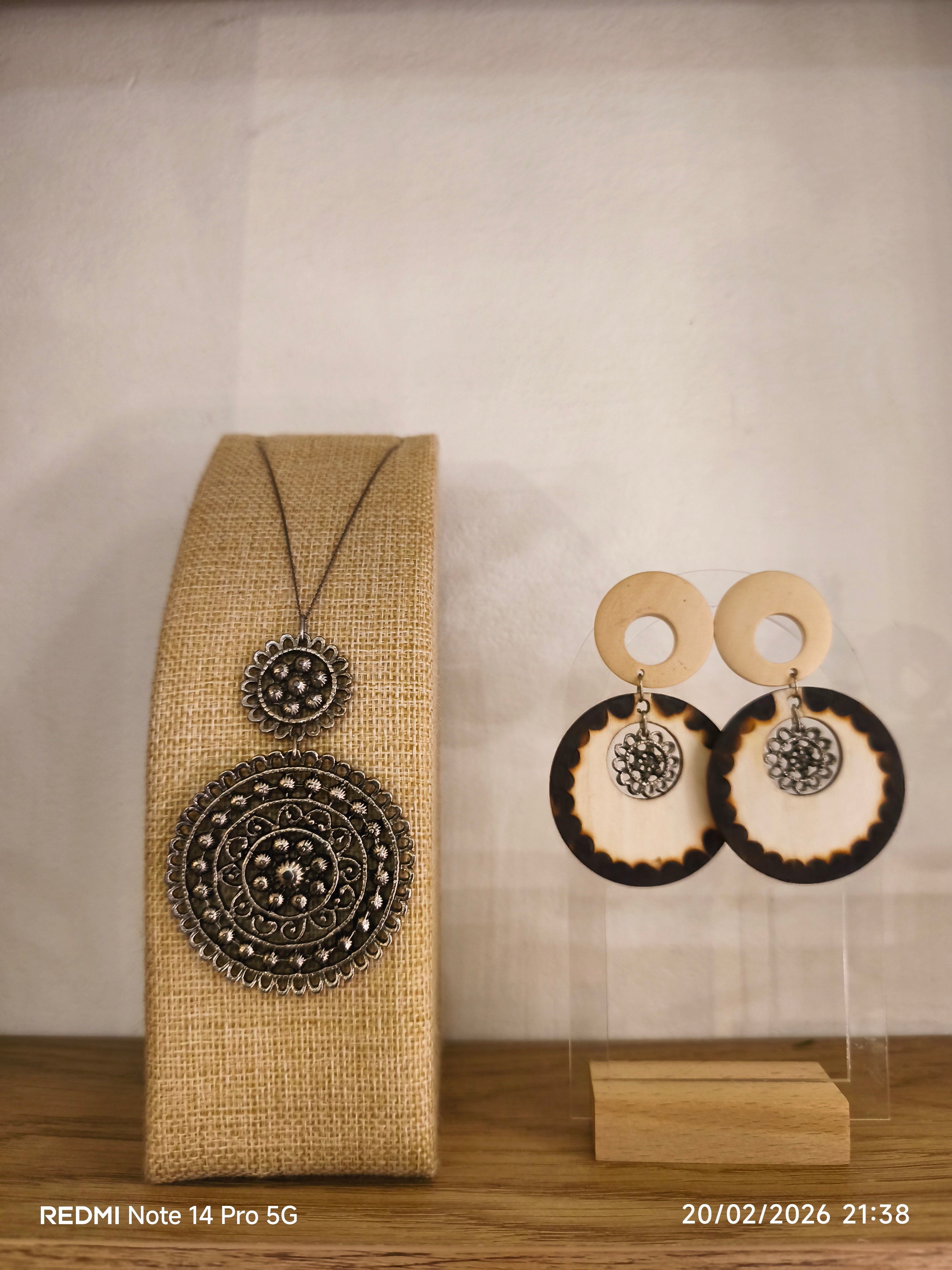 Boucles d'Oreilles Bois