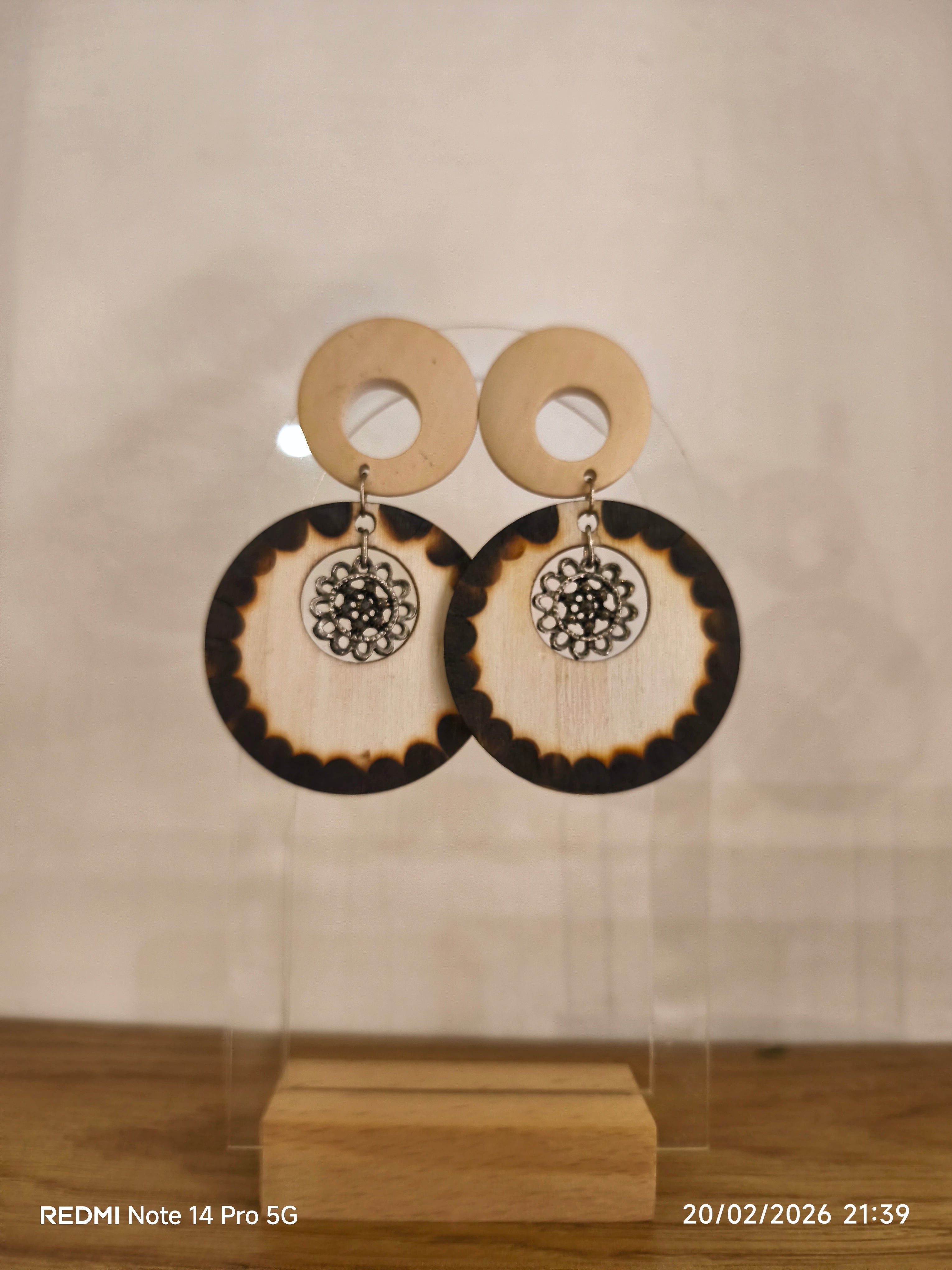 Boucles d'Oreilles Bois